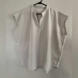 Figs Bone Rafaela Oversized Scrub Top XL